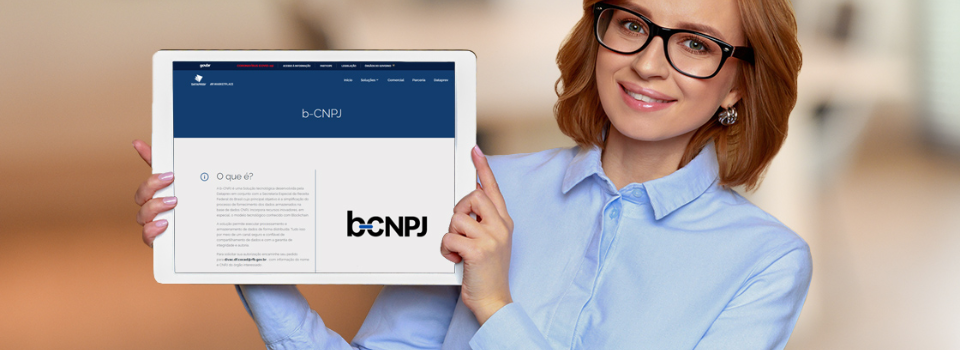 O B-CNPJ usa blockchain para garantir segurança, autenticidade e agilidade no compartilhamento de dados empresariais, reduzindo burocracias e fraudes.