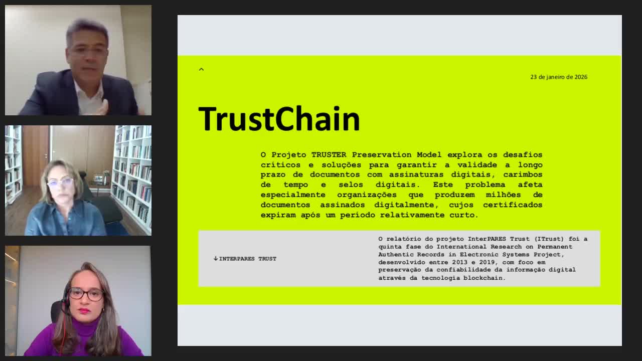 Encontro 9 - 23/01/26: Comunidade de Especialistas em Blockchain | TrustChain