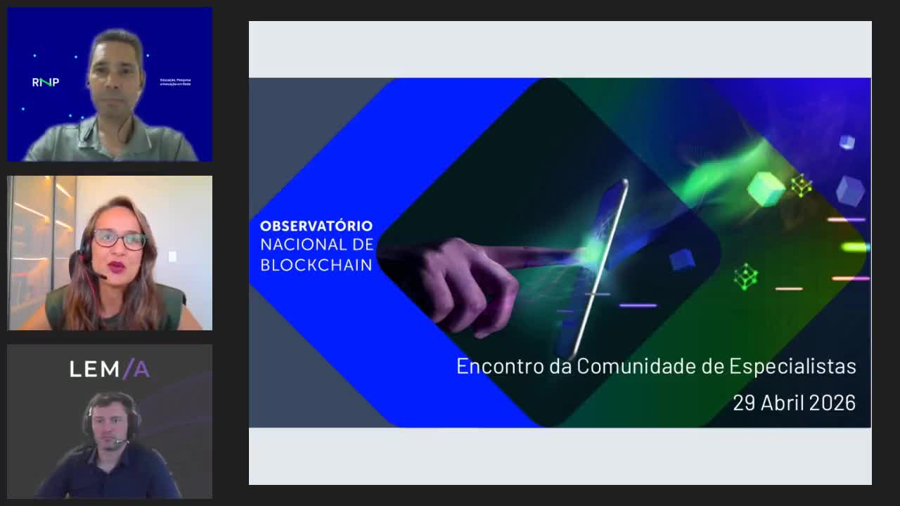Encontro 14 - 29/04/26: Comunidade de Especialistas em Blockchain | Patentes