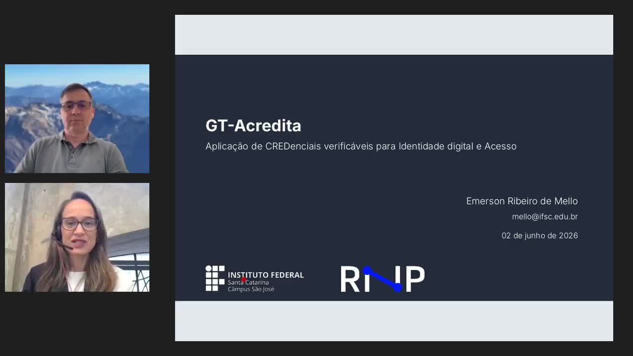 Encontro 16 - 2/6/26: Comunidade de Especialistas em Blockchain | GT-Acredita